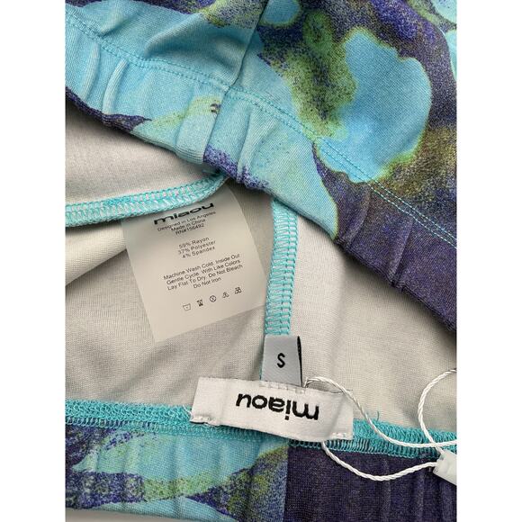 Miaou 'Booty' Blue Rayon Shorts Size S - Picture 4 of 4